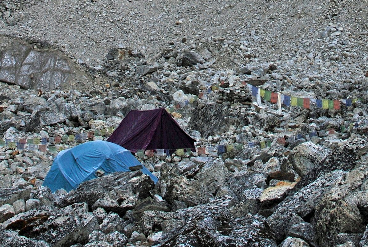 Rolwaling 08 01 Camp Below Tashi Lapcha Pass In Thame Valley